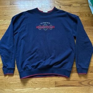 Vintage Navy Blue 'It's Good To Be Grandpa' Sweater